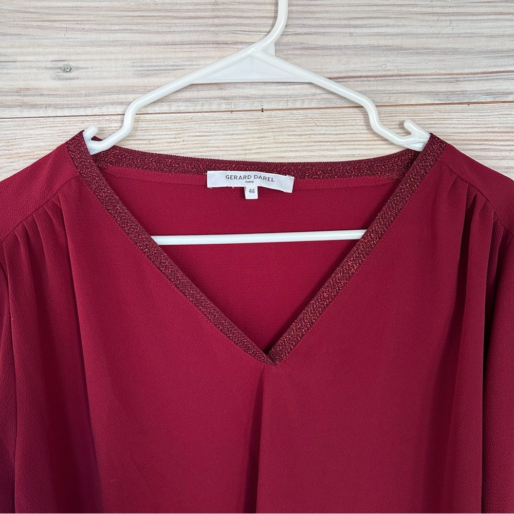 NWOT Gerard Darel Sparkle & Shine Blouse Size 46 / US 14 $275